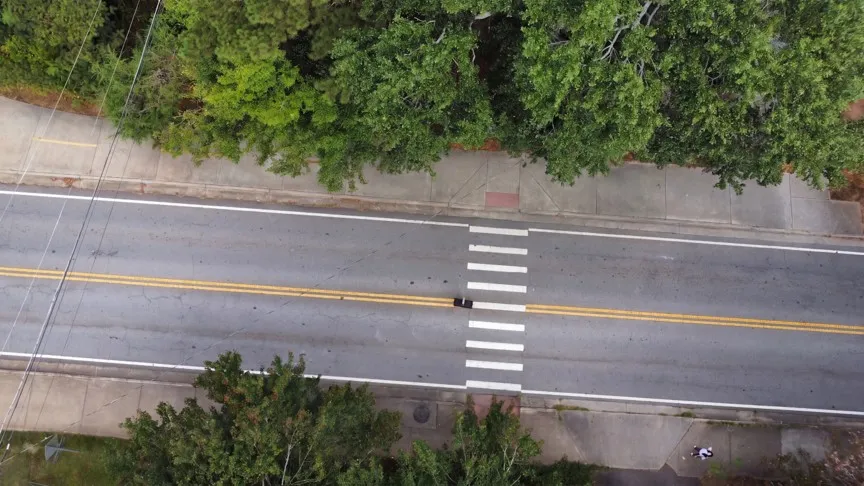 Crosswalk at N Claredeon