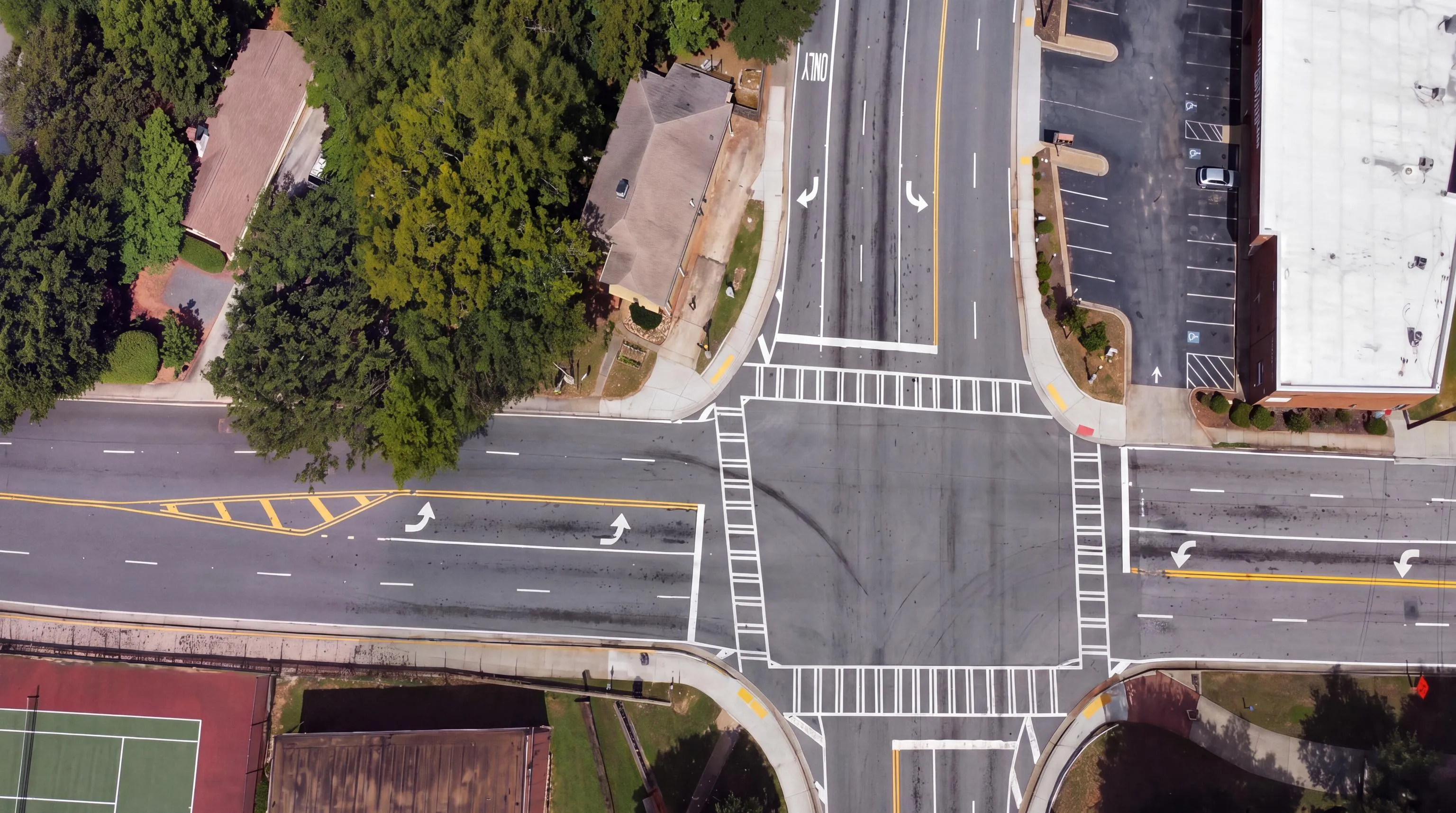 Crosswalk at Sams Crossings